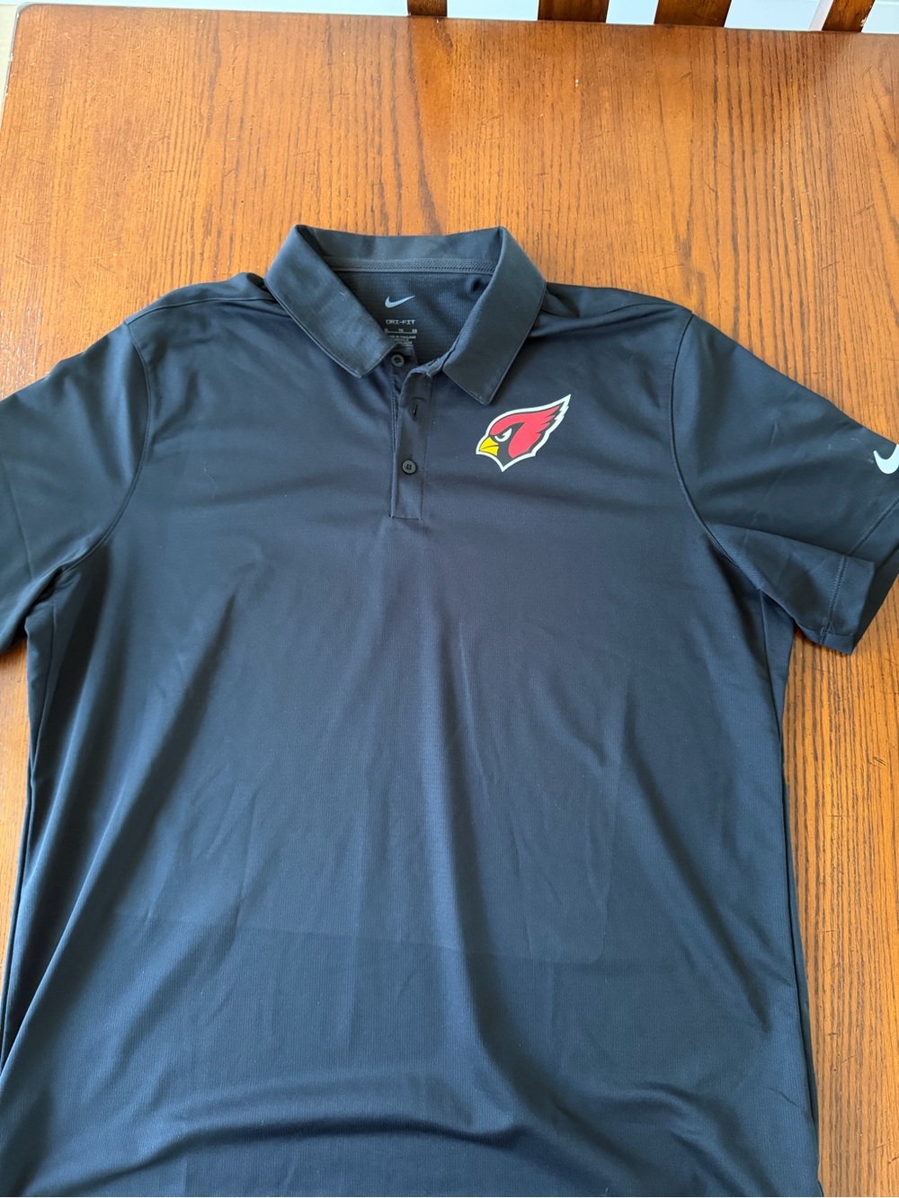Nike Black Arizona Cardinals Logo Polo